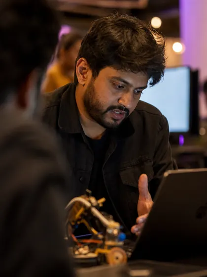 Engineers and AI builders at a Spark Showcase Night